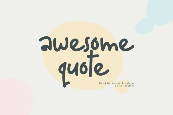 Awesome Quote Font for Web Design