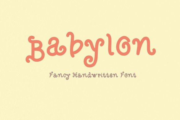 Babylon: A Bold Handwritten Font