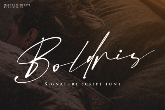 Boldris: A Stylish Handwritten Font