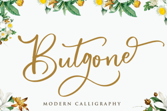 Butgone: A Handwritten Font for Elegant Design