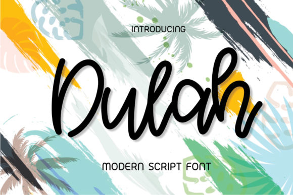 Dulah: A Handwritten Font for Creative Makers