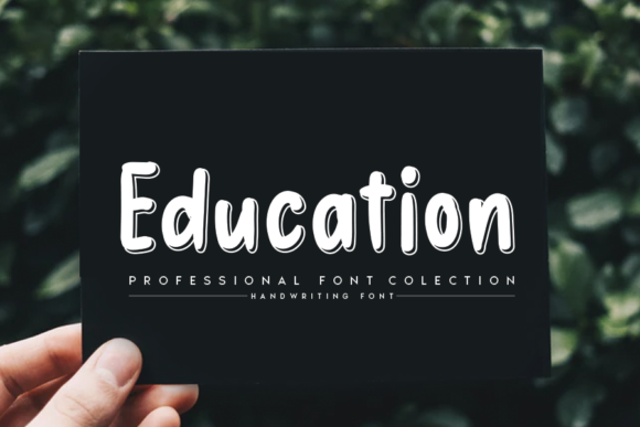 Education Font: A Handwritten Touch for Makers