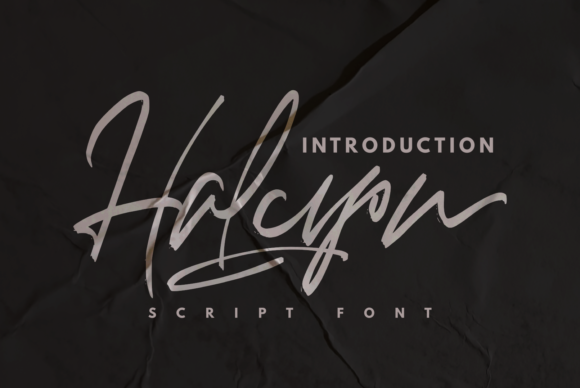 Halcyon: A Timeless Handwritten Font