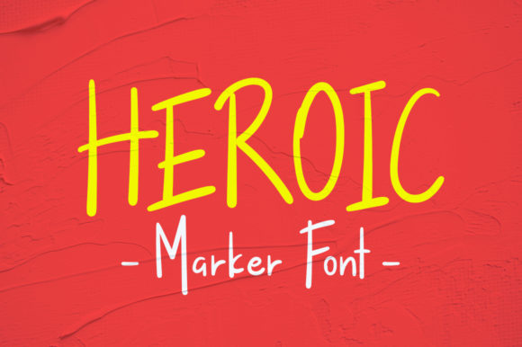 Heroic: A Playful Handwritten Font for Branding