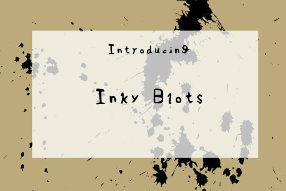 Inky Blots: A Quirky Handwritten Font