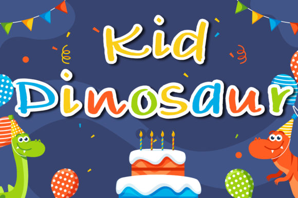 Kid Dinosaur Font for Creative Projects