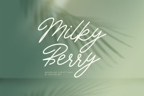 Milky Berry Font: Elegant Script for Creative Projects