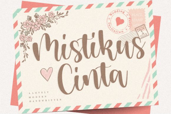 Mistikus Cinta: A Beautiful Handwritten Font