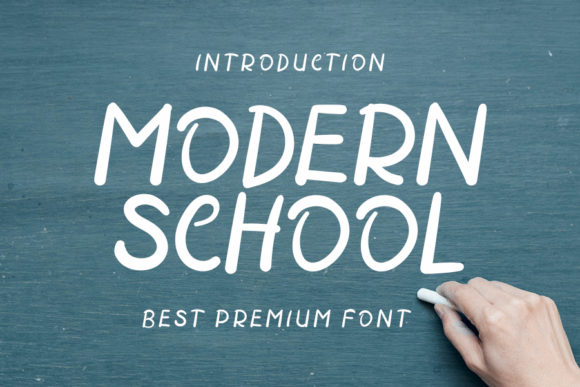 Modern School: A Handwritten Font for Creative Projects