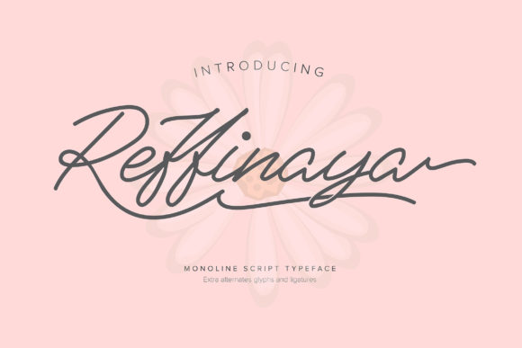 Reffinaya: Elegant Handwritten Font for Crafters