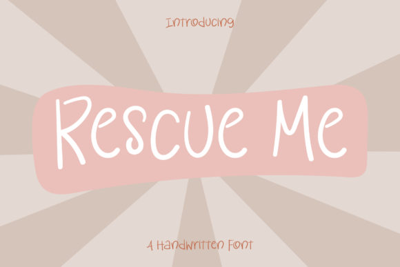 Rescue Me: A Font That Elevates Design