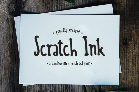Scratch Ink: A Sweet Handwritten Font