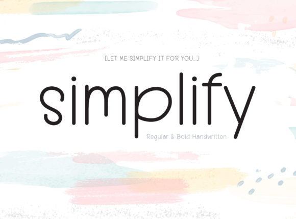 Simplify: A Font That Makes Design Easier