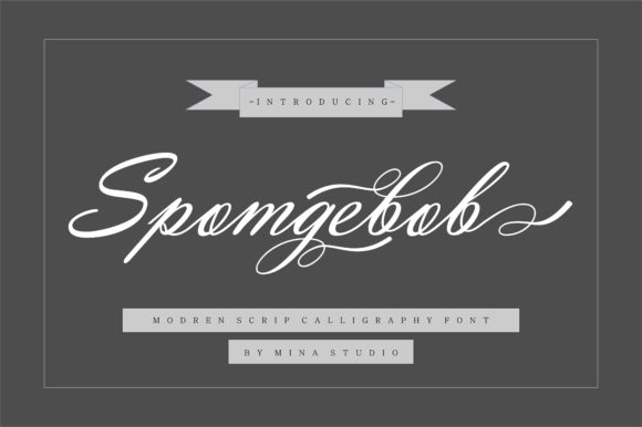 Spomgebob: Elegant Handwritten Font