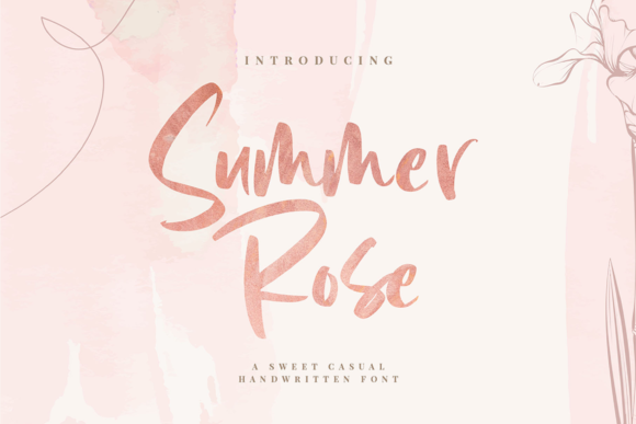 Summer Rose: A Handwritten Font for Elegant Design